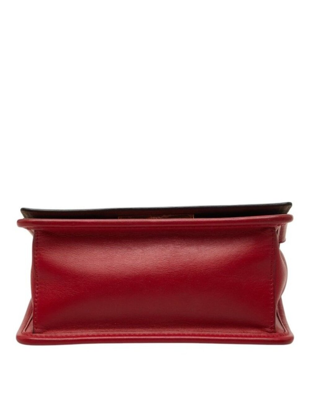Fendi Mini Canai Chain Shoulder Bag Red Leather - Picture 3 of 10
